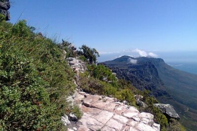 An exciting scramble on Table Mountain