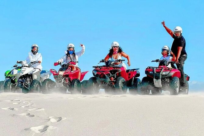 Atlantis dunes Quad biking experience - A safety briefing before the engines start
