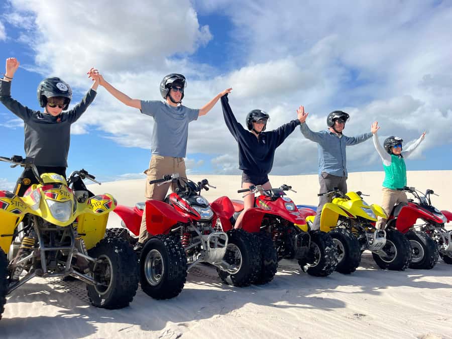 ATV Atlantis dunes: PHOTOSHOOT & VIDEOS - Riding across the white Atlantis dunes