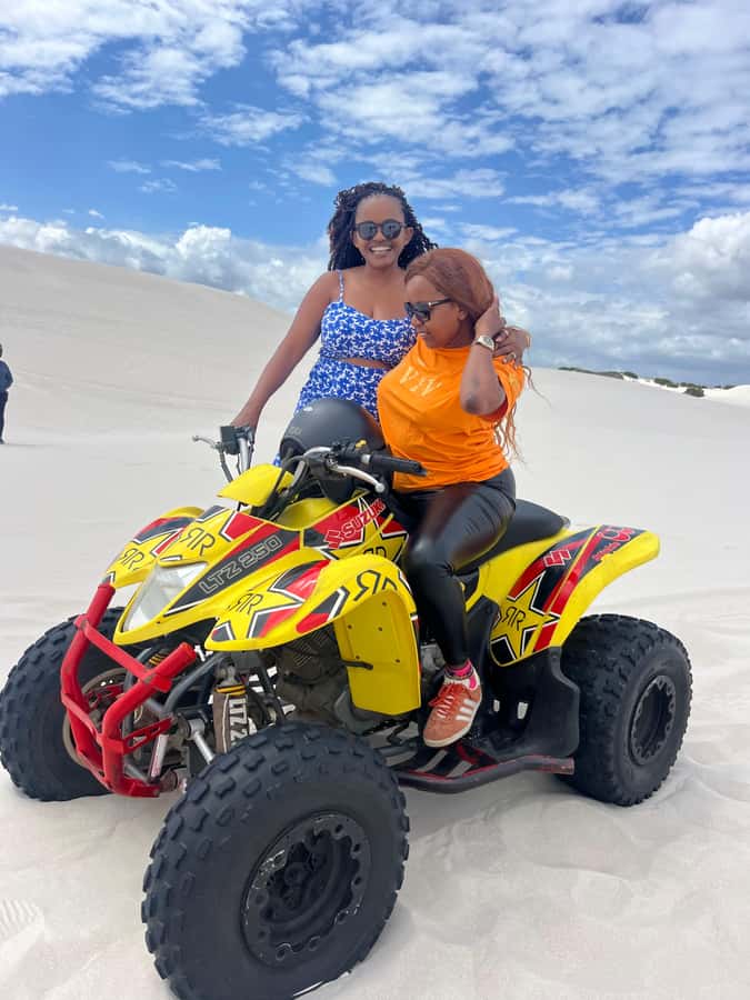 ATV Atlantis dunes: PHOTOSHOOT & VIDEOS - Photo stops with Table Mountain in the background