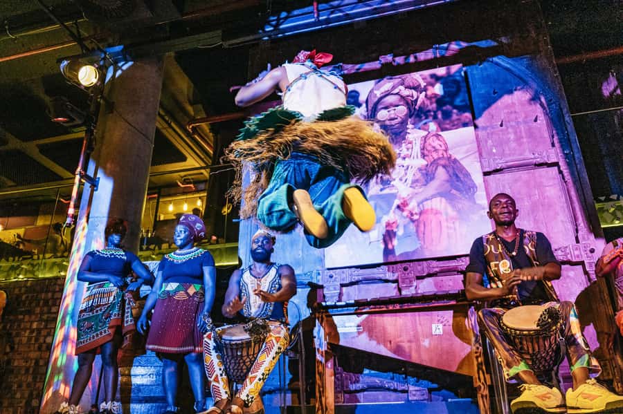 Cape Town: African Dinner, Drumming Experience with Transfer - Performers, puppets, and table-side action