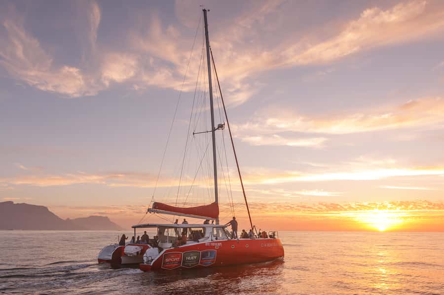 Cape Town: Catamaran Champagne Sunset Cruise - Champagne, music, and the bar