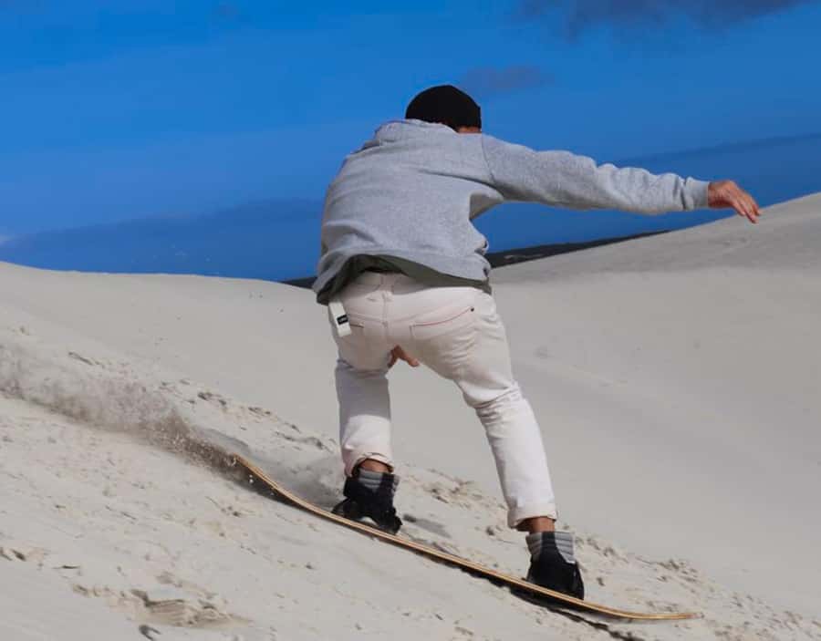 CAPE TOWN: GLAM SANDBOARDING IN ATLANTIS DUNES WITH WILDX - Riding the white dunes for 75 minutes