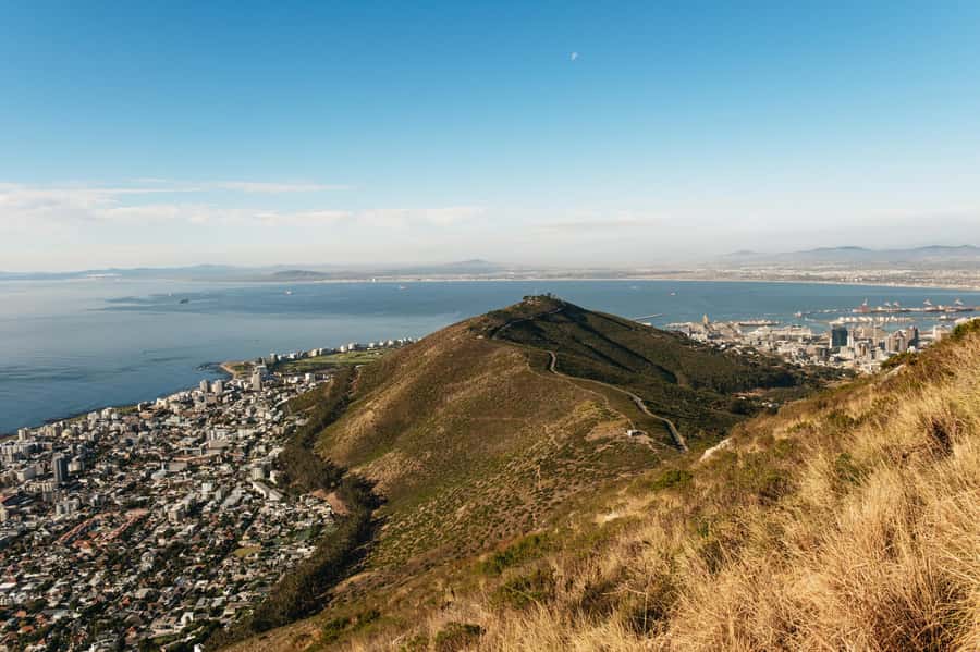 Cape Town: Lion's Head Guided Hike at Sunset - The Table Mountain photo stop in evening light