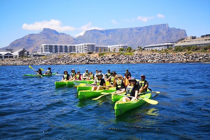 Cape Town Sea Kayaking Adventure launching from V&A Waterfront - Paddling beneath Table Mountain and Lion’s Head
