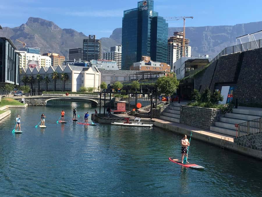 Cape Town: Stand-Up Paddle Board Rental with Basic Training - Finding SUP Cape Town at Battery Park