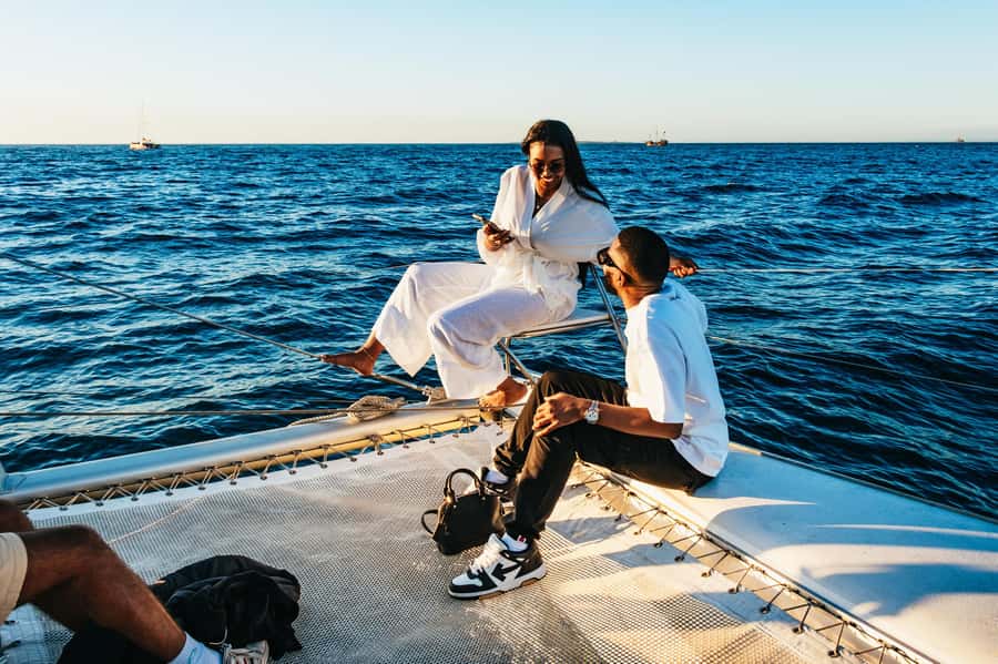 Cape Town: Sunset Catamaran Cruise on Table Bay with Bubbles - Passing Milnerton Lighthouse