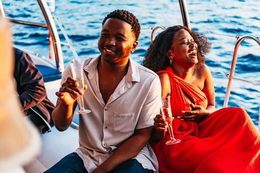 Cape Town: Sunset Catamaran Cruise on Table Bay with Bubbles - Crew, music, and the feel onboard
