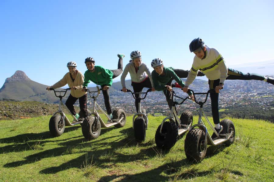 Cape Town: Table Mountain Gravity Scooter Tour - The second off-road run toward Deer Park
