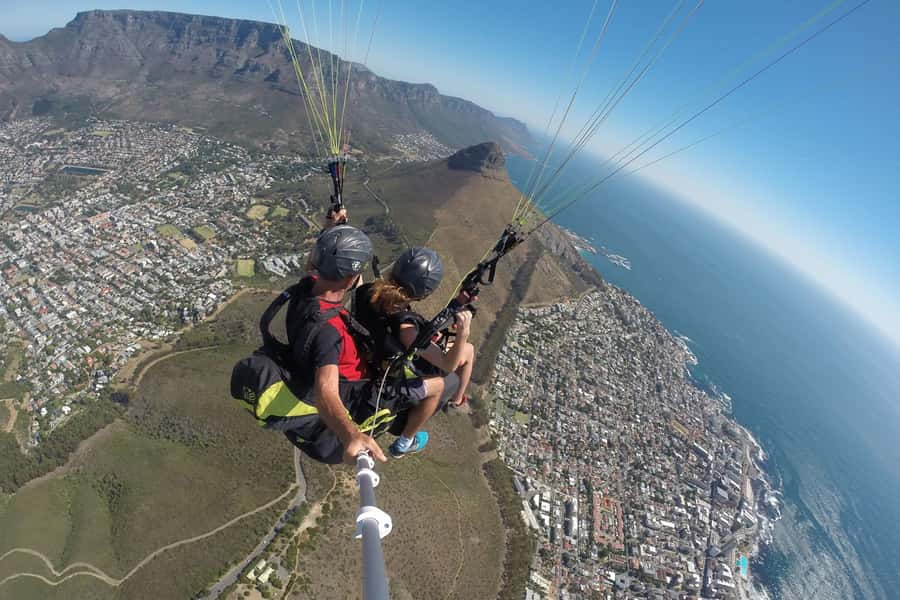 Cape Town: Tandem Paragliding Adventure - Taking off from Signal Hill