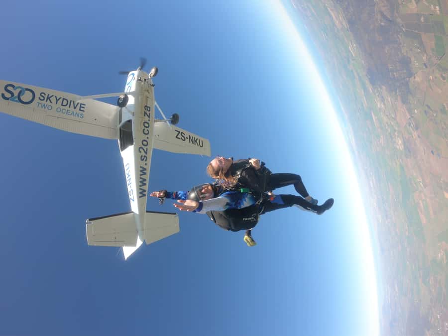 Cape Town: Tandem Skydiving - The exit and 30 to 35 seconds of freefall