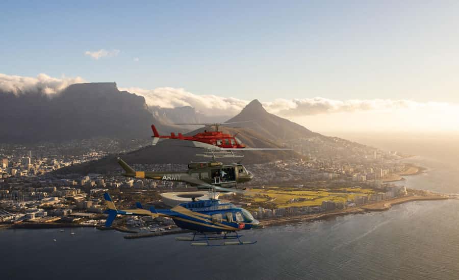 Cape Town to Camps Bay & Hout Bay Helicopter Flight - 18Min - Taking off from the V&A Waterfront