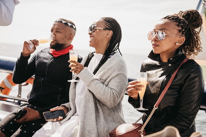 Catamaran Cruise and Sushi Experience in Cape Town - Table Mountain and the waterfront from the deck