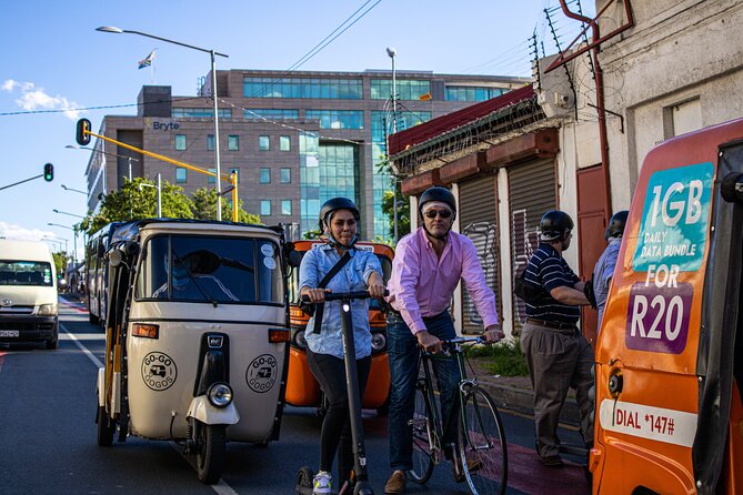 Downtown Johannesburg Tuk tuk Tour with a local lunch - The Local Lunch Question Matters