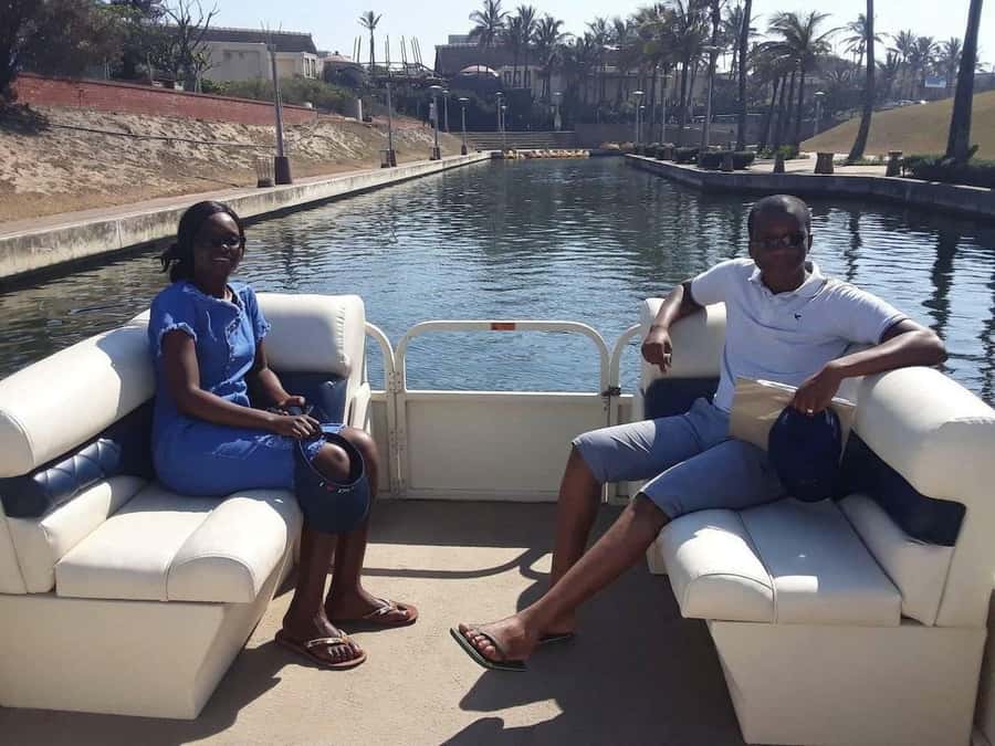 Durban Point Waterfront: Luxury Canal Boat Cruise - Boarding the luxury pontoon boat