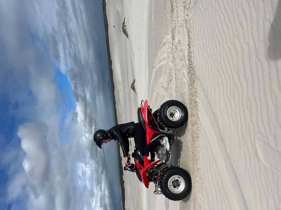 From Cape Town: Quad Bike Sand Dunes, Transport Included - What the one-hour quad bike ride feels like
