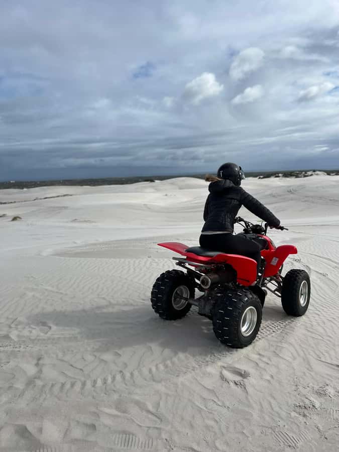 From Cape Town: Quad Bike Sand Dunes, Transport Included - Stops, photos, and the gazebo area
