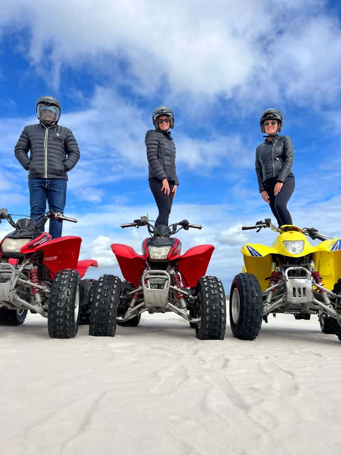 From Cape Town: Quad Bike Sand Dunes, Transport Included - The guides and beginner support