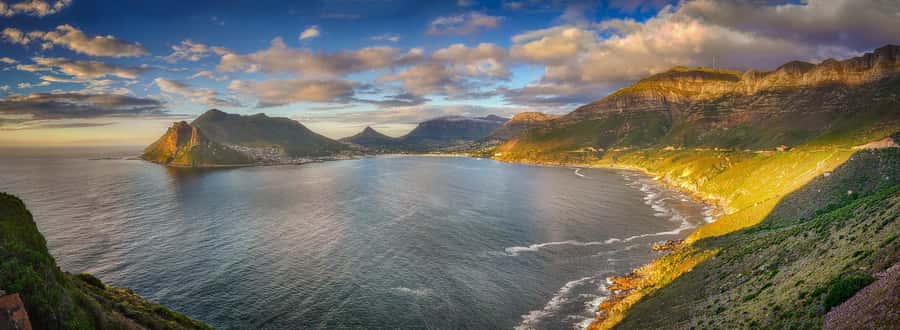 From Cape Town: Table Mountain and Cape of Good Hope Tour - Camps Bay and Hout Bay from the road