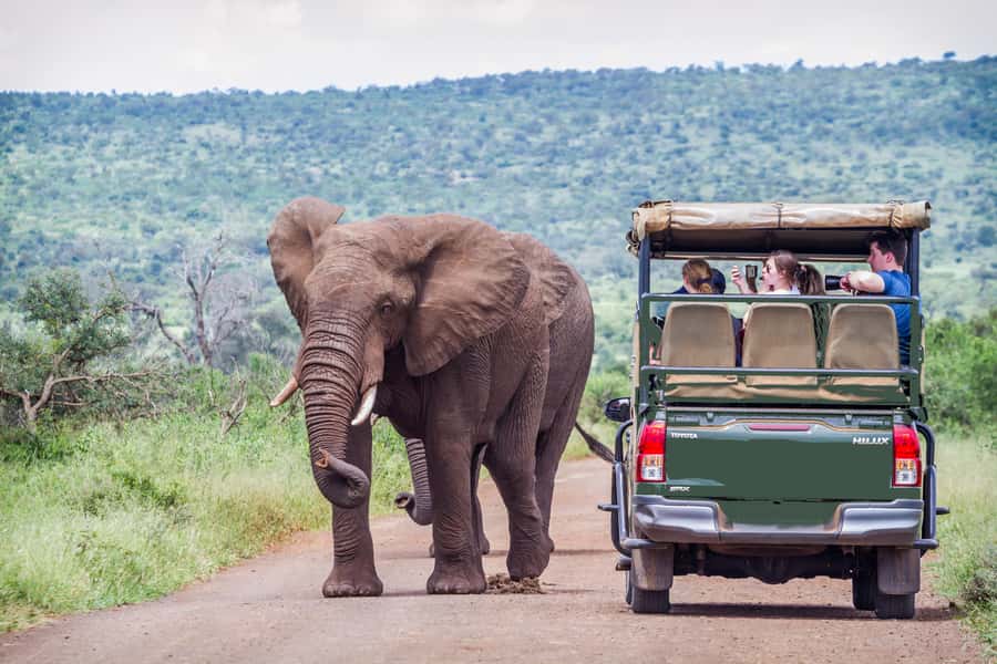 From Johannesburg: Pilanesberg Wildlife Safari - Entering Pilanesberg through an extinct volcano