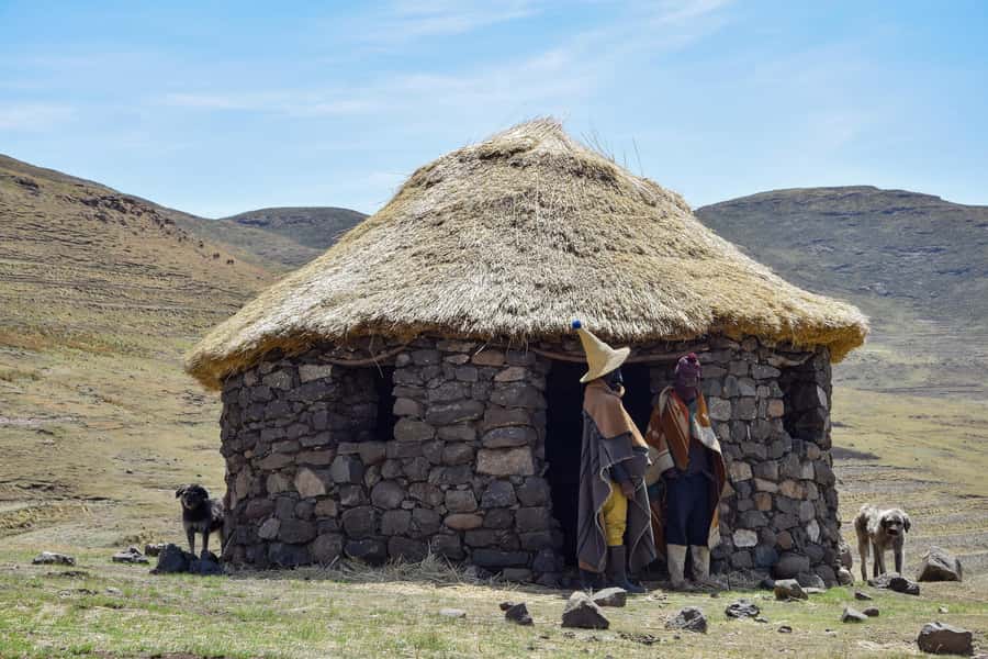 From Underberg: Sani Pass Day Tour and Basotho Village Visit - Choosing lunch at the highest pub
