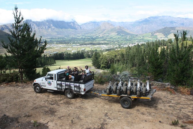 Gravity Scooter in Franschhoek - Mountain Views Across the Franschhoek Valley