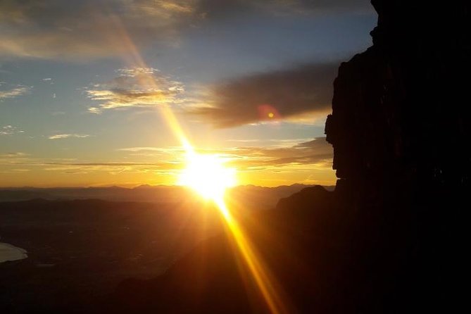 Hiking Table Mountain at sunrise Platteklip Gorge Morning Hike - The contour path provides the first wide views