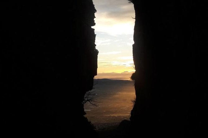Hiking Table Mountain sunrise via Platteklip Gorge Morning Hike - Coming down by cable car