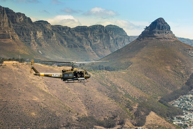 Huey Army Helicopter Adventure Flight in Cape Town - Flying with the doors open