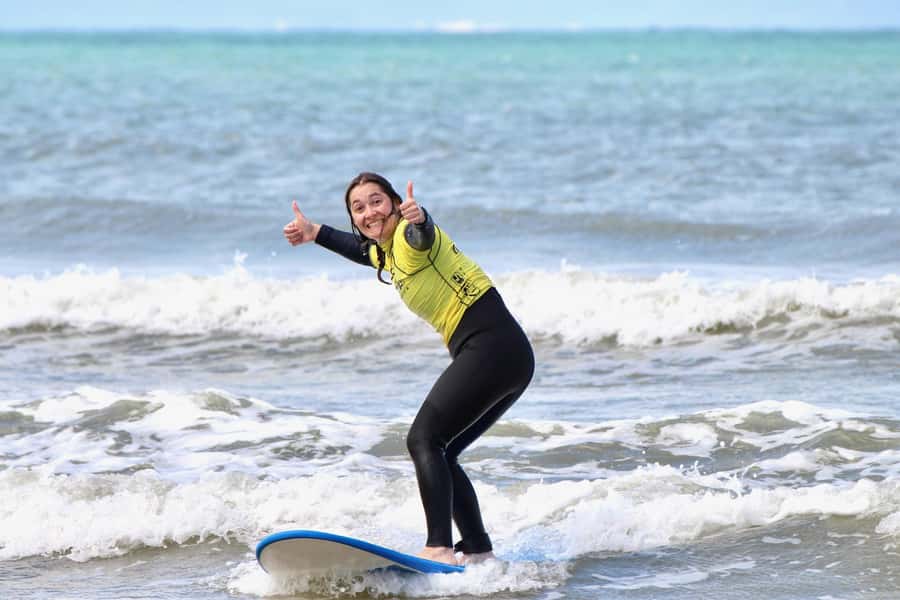Jeffreys Bay: Learn to Surf Group Lesson - Returning to the beach for the final two steps