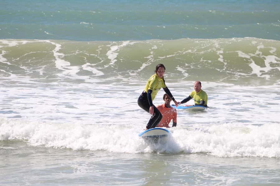 Jeffreys Bay: Learn to Surf Group Lesson - The moment you try to stand and ride