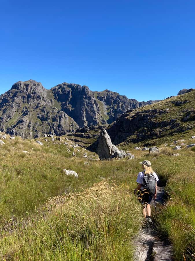 Jonkershoek Nature Reserve: Guided Panorama Trail Hike - The steep climb through rock and fynbos