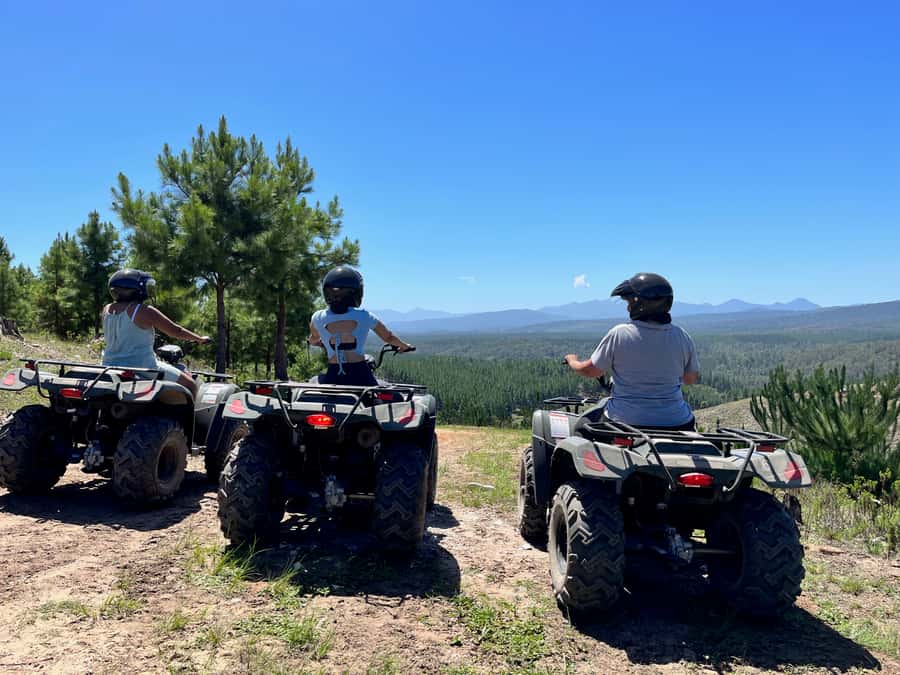 Knysna: Guided Quad Bike Tour in the Forest - Starting on Thesen Island beside Heads Up Coffee