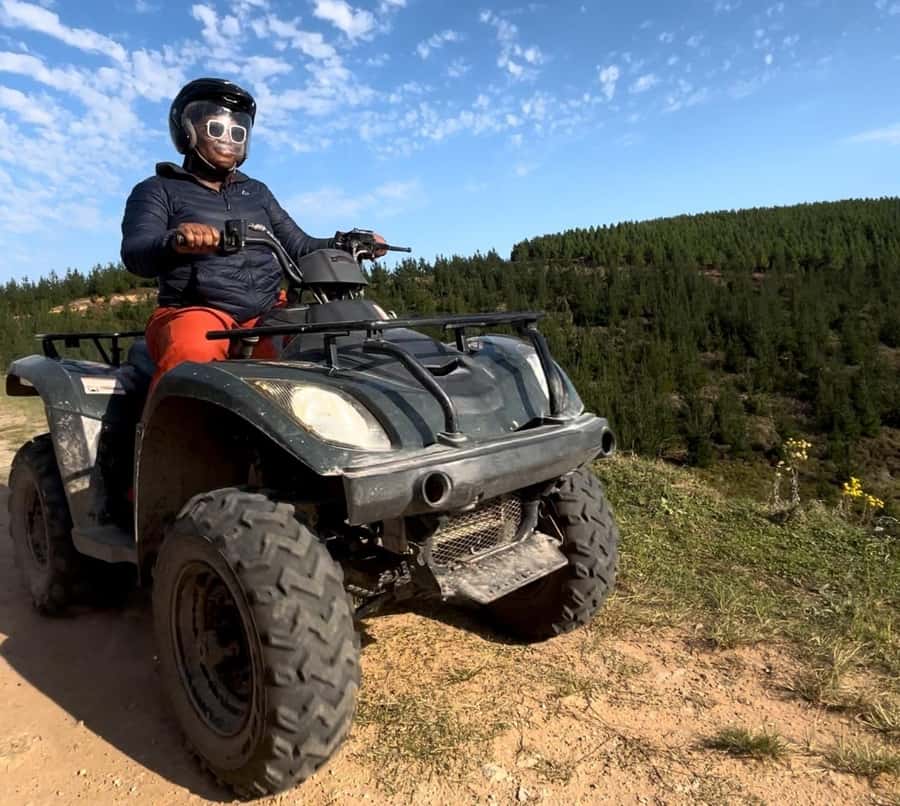 Knysna: Guided Quad Bike Tour in the Forest - One hour and 12 to 15 kilometers on the quad