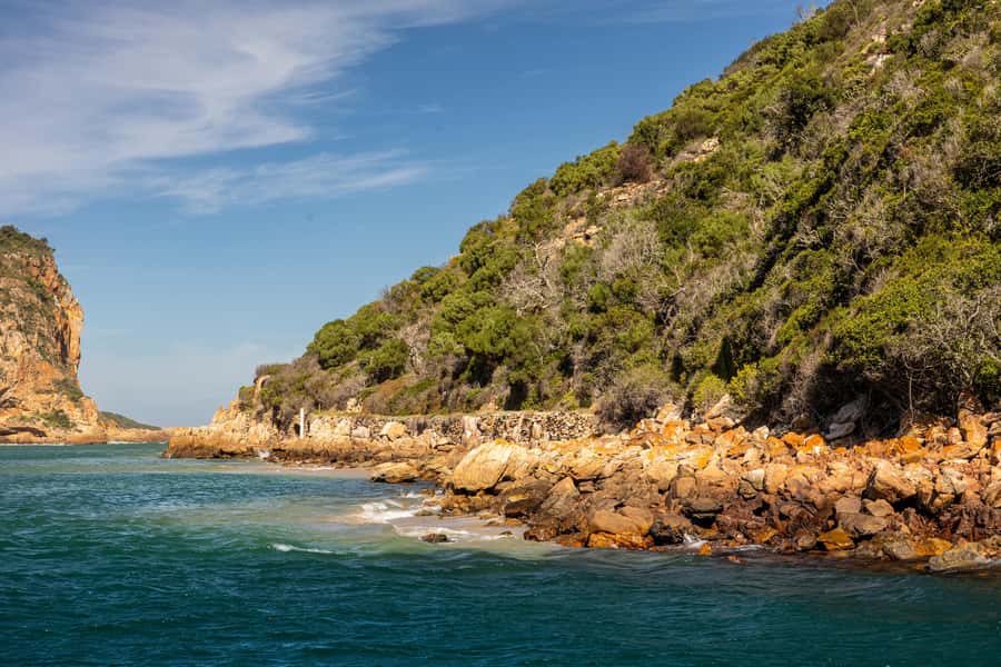 Knysna: Knysna Lagoon Pontoon Boat Cruise - The option of a swim and a quiet beach
