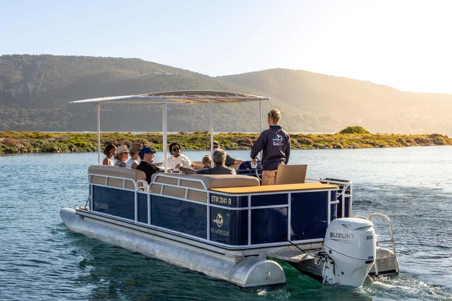 Knysna Lagoon: Pontoon Sunset Cruise - Heading toward the Knysna Heads