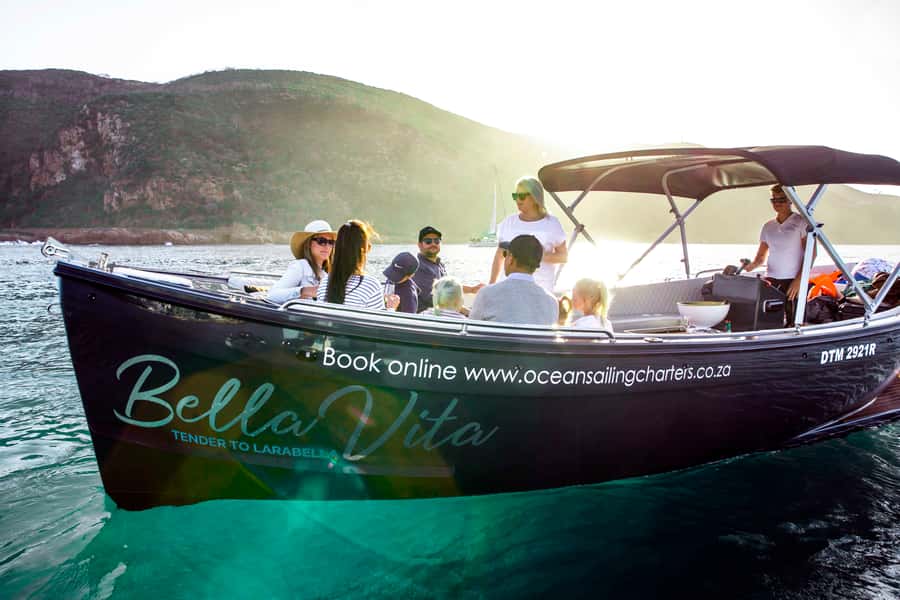 Knysna: Private Sunset Cruise on Knysna Lagoon - Setting out from Thesen Harbour Town
