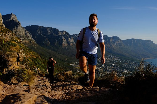 Lion's Head Sunset Hike in Cape Town - The summit ridge, ladders, and chains