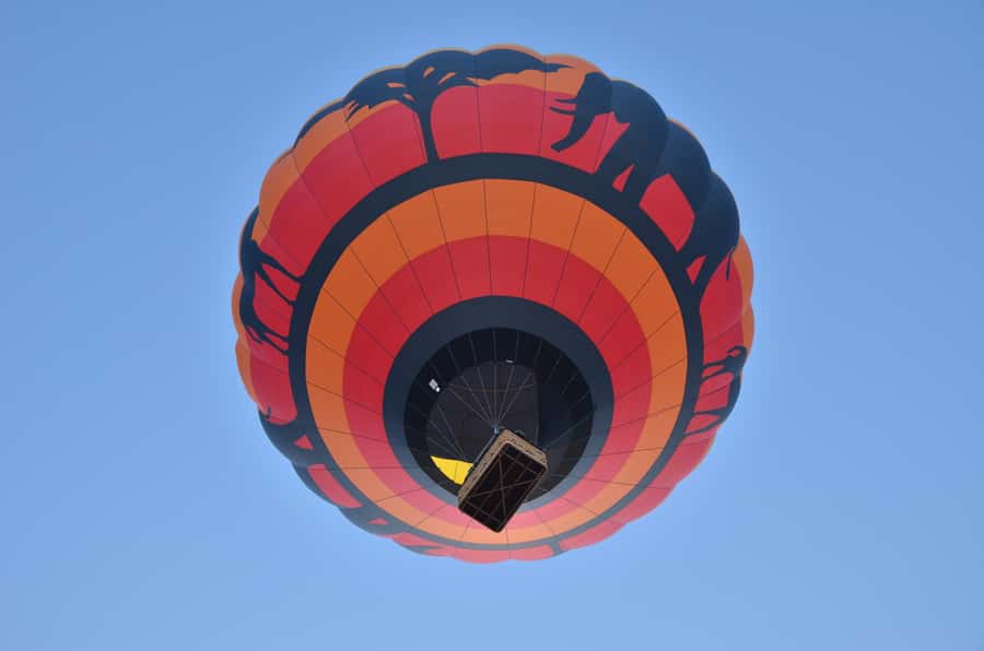 Pilanesberg National Park/Sun City Hot Air Balloon Safari - Preparing the balloon for takeoff