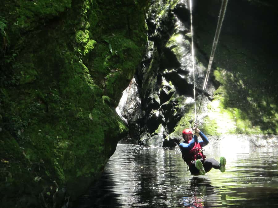 Plettenberg Bay: Canyoning Trip - Your first jump and the river section