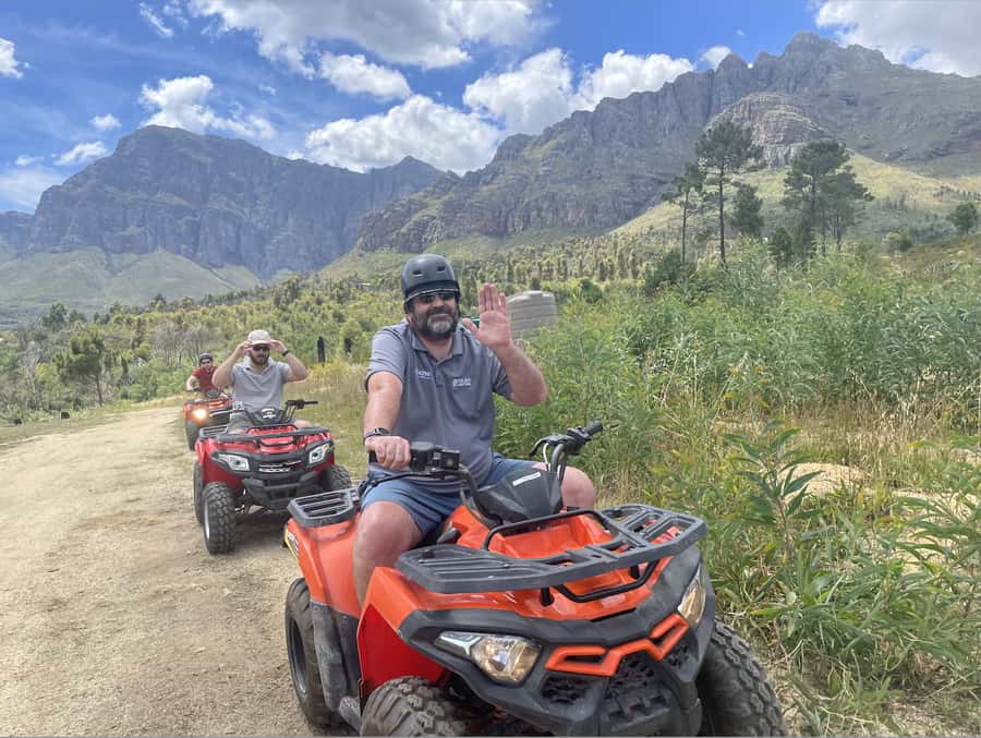QUAD BIKE FUN RIDE IN PAARL, BATTLE BUNKER WITH WILDX - A 45-minute ride through Paarl’s Winelands