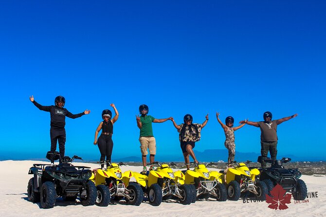 Quad bike in the Atlantis sand dunes Cape Town - Photo stops, Table Mountain, and guide support