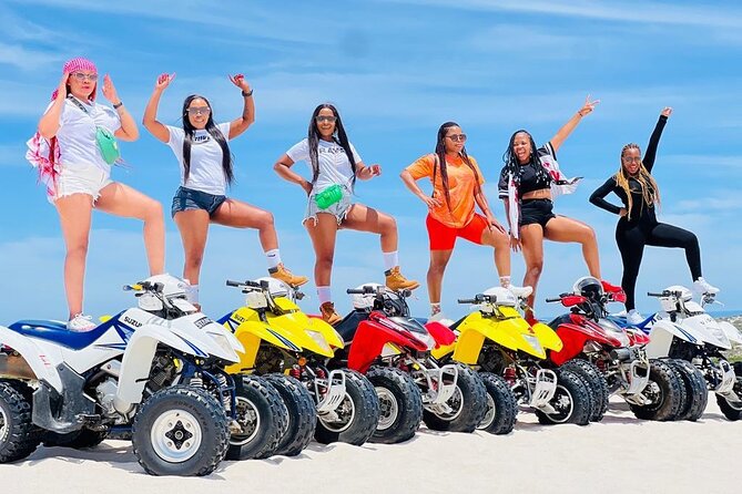 Quad biking Atlantis Dunes Cape Town & Photo Shoot - Following the guide over the sandy hills