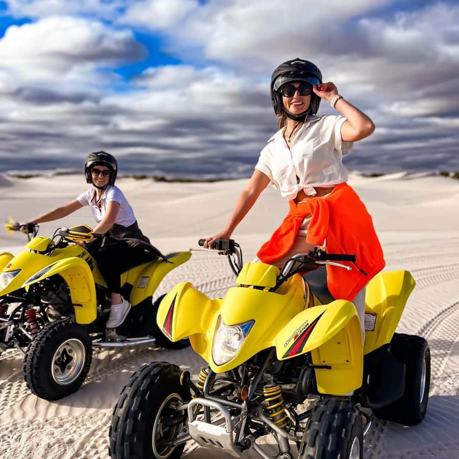 Quad Biking Tour , Atlantis dunes Capetown - Safety briefing, helmet, and the first controls