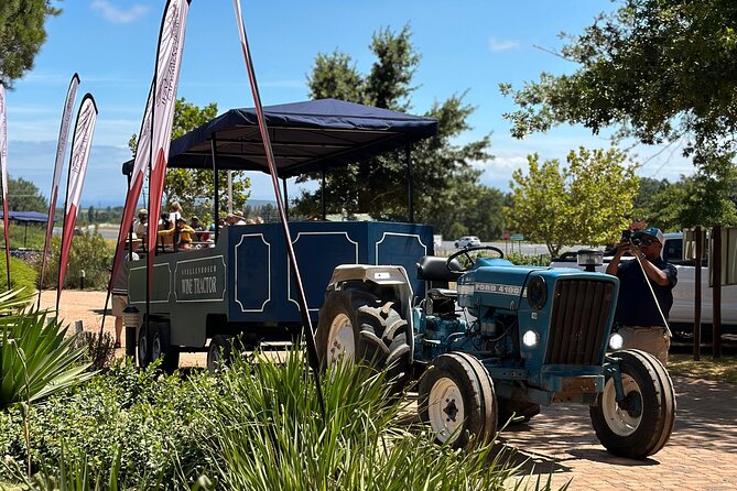 Stellenbosch Wine Tractor hop-on-hop off wine tasting tour - Longridge Wine Estate and a longer pause