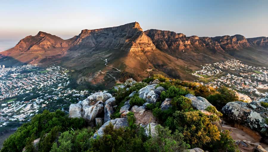 Table Mountain Hike, Township and Bo-Kaap Full Day Tour - Climbing Table Mountain on foot