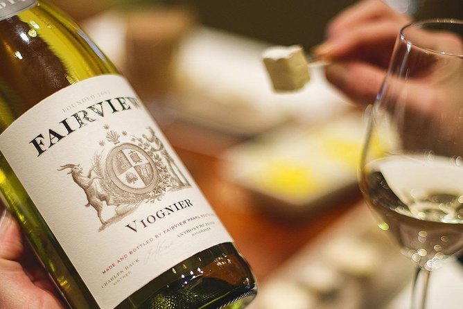 Taste + Tram the Winelands Tour: Franschhoek, Stellenbosch, Paarl - Fairview: cheese, wine, and mountain views