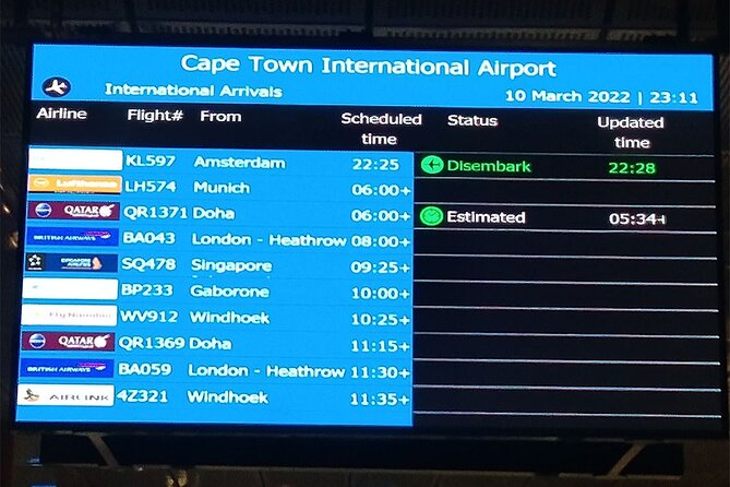 Transfer from Cape Town City Center to Cape Town Airport - Friendly service is the main strength