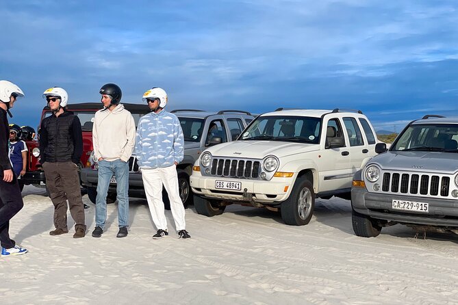 WildX Adventures Jeep 4x4 White Sand Dunes in Cape Town Atlantis - Climbing into the Jeep 4x4