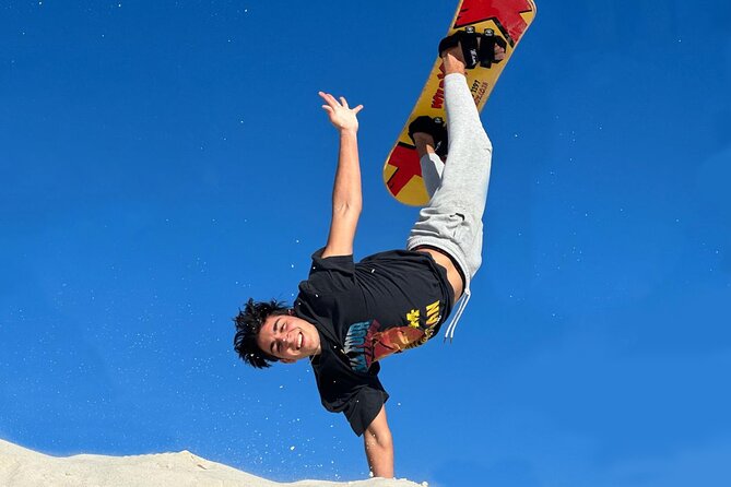 WildX Sandboarding the Real White Sand Dunes Atlantis Cape Town - Starting small, then taking on bigger dunes